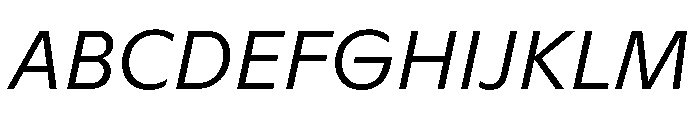ABCGinto LightItalic Font UPPERCASE