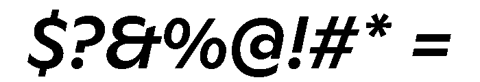 ABCGinto MediumItalic Font OTHER CHARS