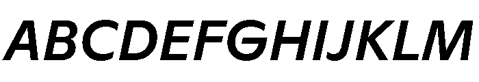 ABCGinto MediumItalic Font UPPERCASE