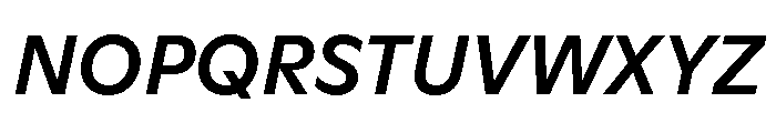 ABCGinto MediumItalic Font UPPERCASE