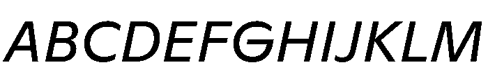 ABCGinto RegularItalic Font UPPERCASE