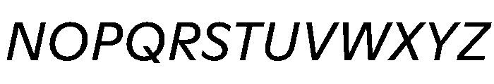 ABCGinto RegularItalic Font UPPERCASE