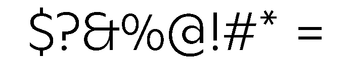 ABCGinto Thin Font OTHER CHARS