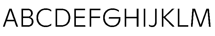 ABCGinto Thin Font UPPERCASE