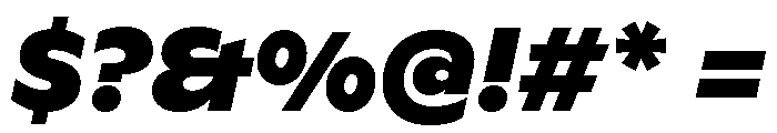 ABCGinto UltraItalic Font OTHER CHARS