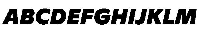 ABCGinto UltraItalic Font UPPERCASE