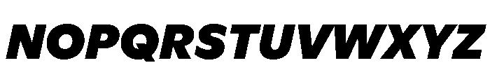 ABCGinto UltraItalic Font UPPERCASE