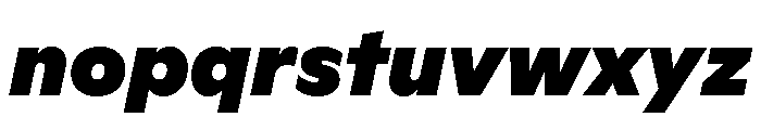 ABCGinto UltraItalic Font LOWERCASE