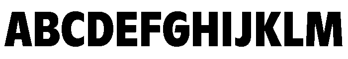 ABCGintoCondensed Black Font UPPERCASE