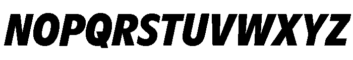 ABCGintoCondensed BlackItalic Font UPPERCASE