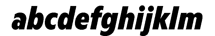 ABCGintoCondensed BlackItalic FONT