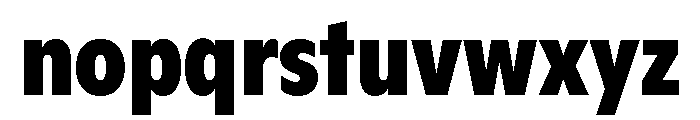 ABCGintoCondensed Black Font LOWERCASE
