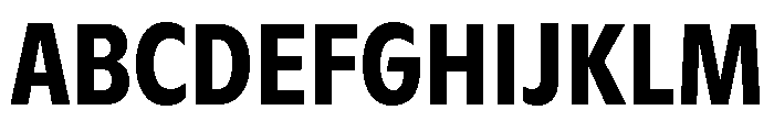 ABCGintoCondensed Bold Font UPPERCASE