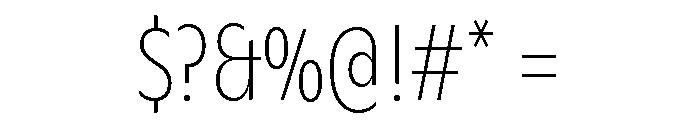 ABCGintoCondensed Hairline Font OTHER CHARS
