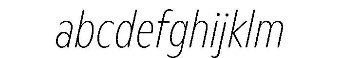 ABCGintoCondensed HairlineItalic FONT