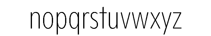 ABCGintoCondensed Hairline Font LOWERCASE