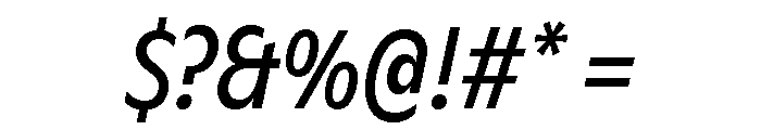 ABCGintoCondensed RegularItalic Font OTHER CHARS