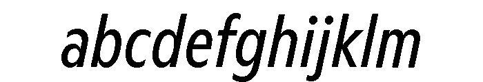 ABCGintoCondensed RegularItalic FONT