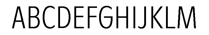 ABCGintoCondensed Thin Font UPPERCASE