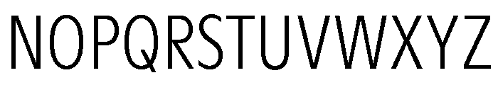 ABCGintoCondensed Thin Font UPPERCASE