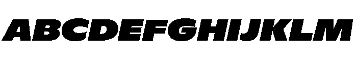 ABCGintoNord BlackItalic Font UPPERCASE