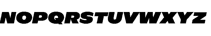 ABCGintoNord BlackItalic Font UPPERCASE