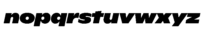 ABCGintoNord BlackItalic Font LOWERCASE