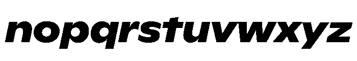 ABCGintoNord BoldItalic Font LOWERCASE