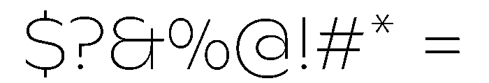 ABCGintoNord Hairline Font OTHER CHARS