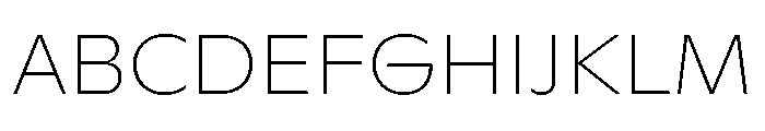 ABCGintoNord Hairline Font UPPERCASE