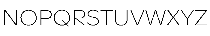 ABCGintoNord Hairline Font UPPERCASE