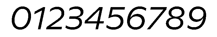 ABCGintoNord LightItalic Font OTHER CHARS