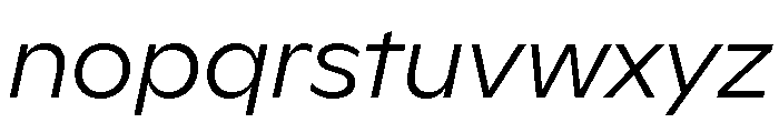 ABCGintoNord LightItalic Font LOWERCASE