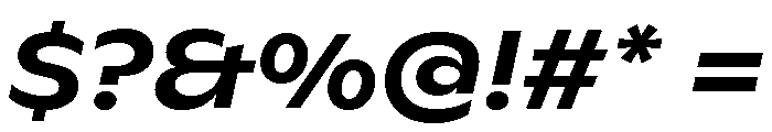 ABCGintoNord MediumItalic Font OTHER CHARS
