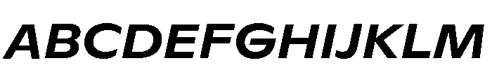ABCGintoNord MediumItalic Font UPPERCASE