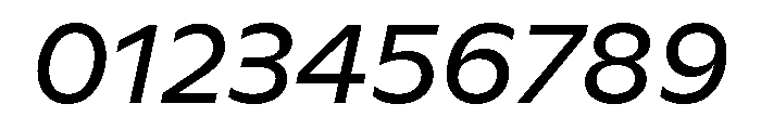 ABCGintoNord RegularItalic Font OTHER CHARS