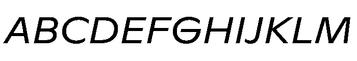 ABCGintoNord RegularItalic Font UPPERCASE