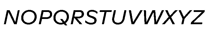 ABCGintoNord RegularItalic Font UPPERCASE