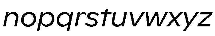 ABCGintoNord RegularItalic Font LOWERCASE