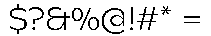 ABCGintoNord Thin Font OTHER CHARS