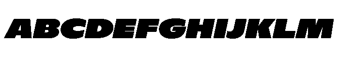ABCGintoNord UltraItalic Font UPPERCASE