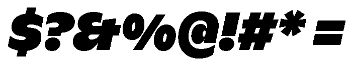 ABCGintoNordCondensed BlackItalic Font OTHER CHARS