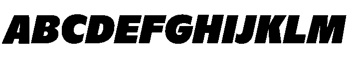 ABCGintoNordCondensed BlackItalic Font UPPERCASE