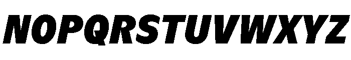 ABCGintoNordCondensed BoldItalic Font UPPERCASE