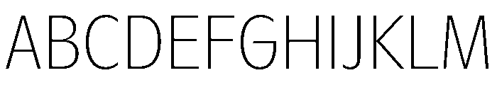ABCGintoNordCondensed Hairline Font UPPERCASE