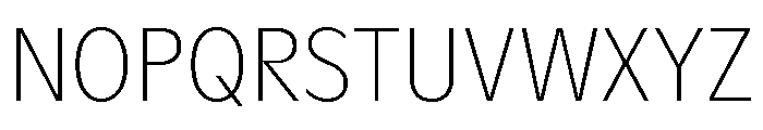 ABCGintoNordCondensed Hairline Font UPPERCASE