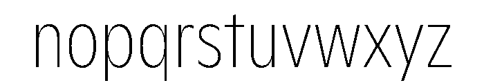 ABCGintoNordCondensed Hairline Font LOWERCASE