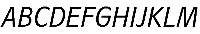 ABCGintoNordCondensed LightItalic Font UPPERCASE