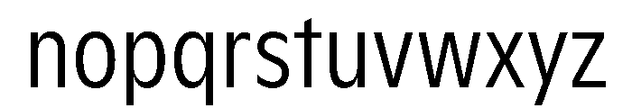 ABCGintoNordCondensed Light Font LOWERCASE