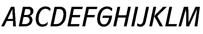 ABCGintoNordCondensed RegularItalic Font UPPERCASE
